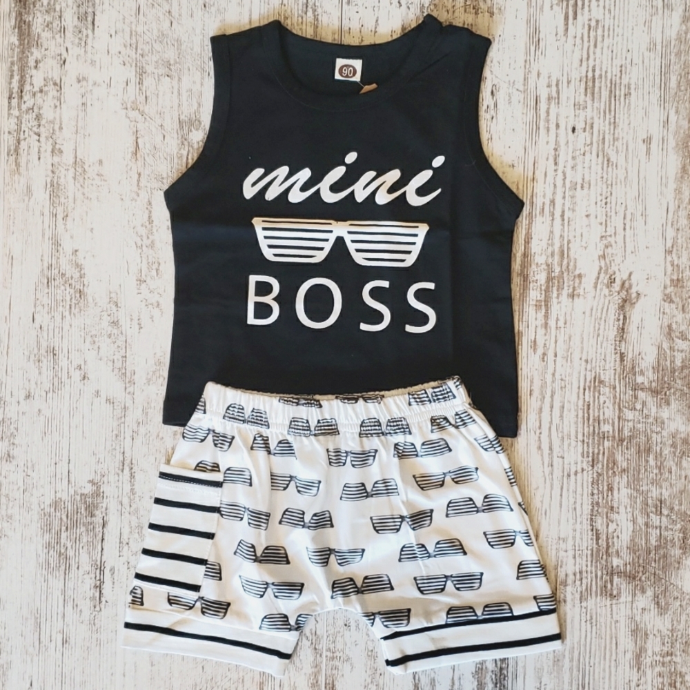 Baby Boy's Mini Boss Outfit